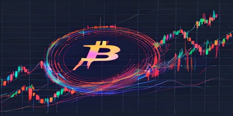 chart showing perpetual swap price vs spot price with funding rate arrows indicating payment direction